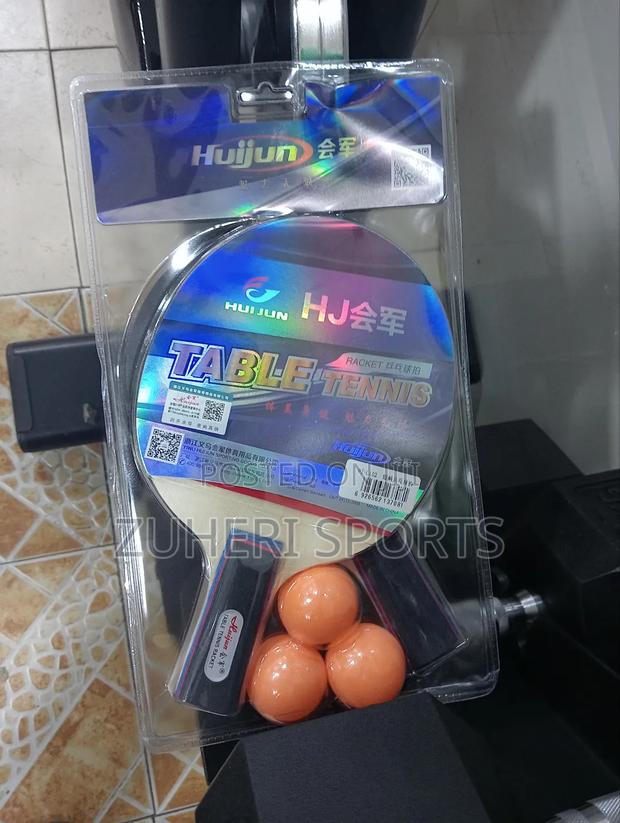 Table Tennis Racket Set; 2 Rubber Padded Bats + 3star Balls