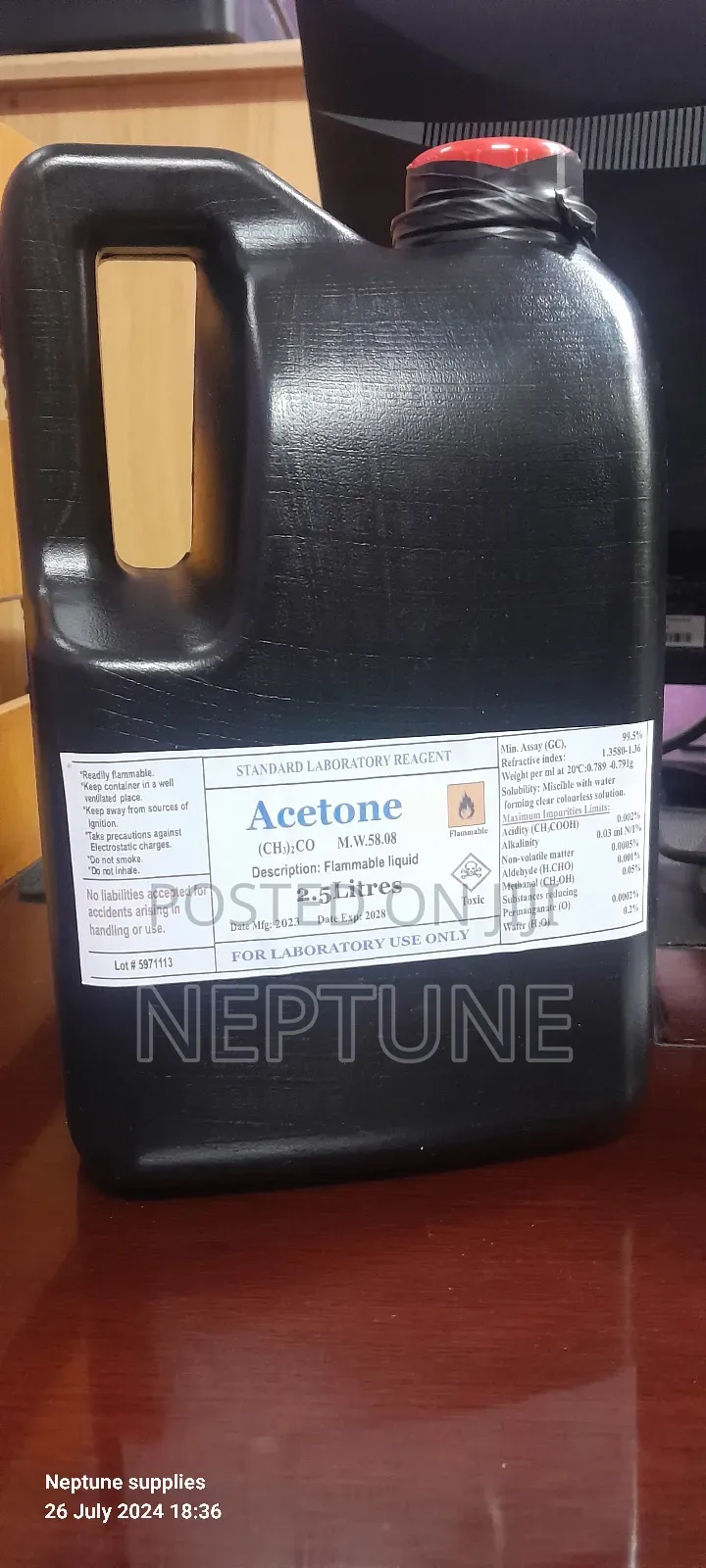 Accetone 2.5l
