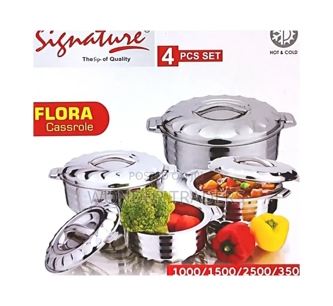 4 PCS Stainless Steel Hotpots (Flora)