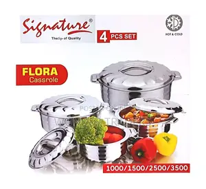 Signature 4 PCS Stainless Steel Hotpots (Flora