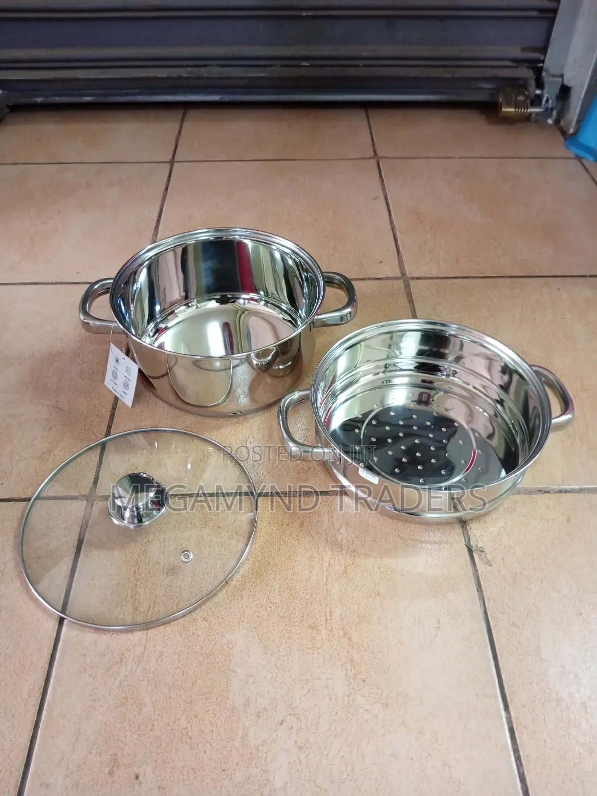 Vegetables Steamer/3pc Steamer Set/Stainless 2 Tire Pot