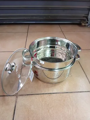 Vegetables Steamer/3pc Steamer Set/Stainless 2 Tire Pot