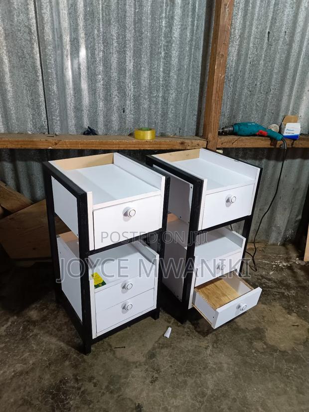 Salon Drawers, White Colour and Black Frame. - thumbnail 3