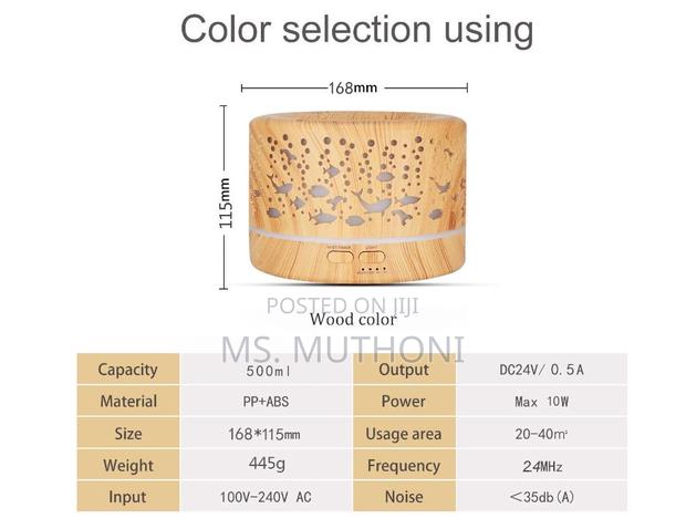 Remote Controlled 500 Ml Ultrasonic Humidifier - thumbnail 4