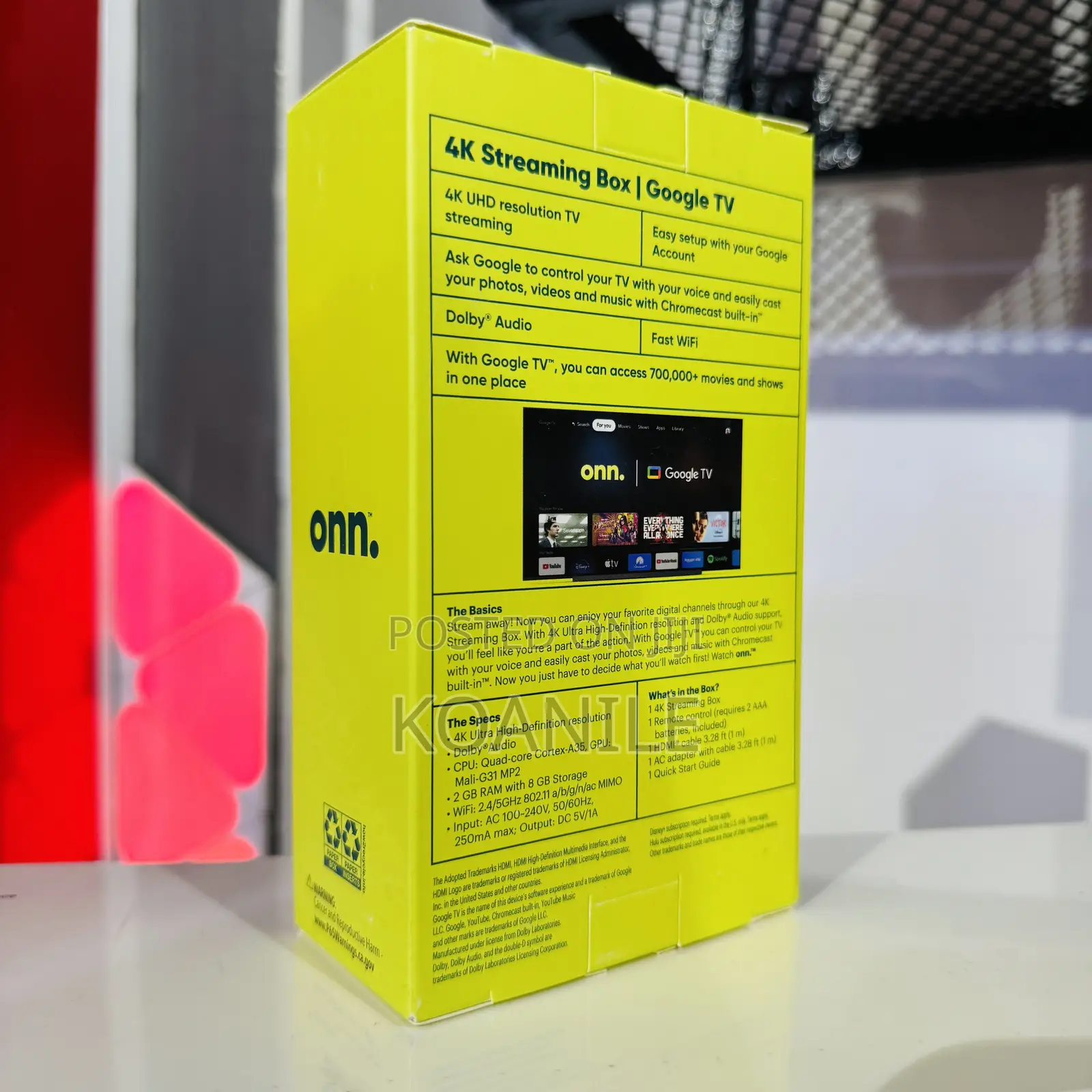 Onn Tv Box !! Onn Google Tv Streaming Device.