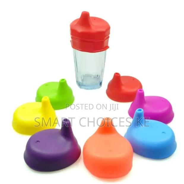 Silicone Sippy Cup Lids* Super Durable, Spill and Leak