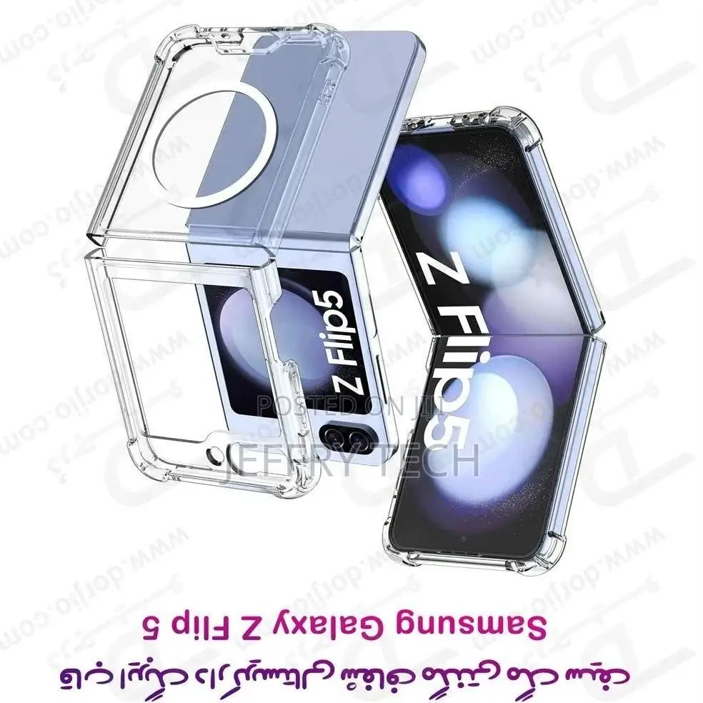 Samsung Galaxy Z Flip 5 Clear Magnetic Cover For Samsung