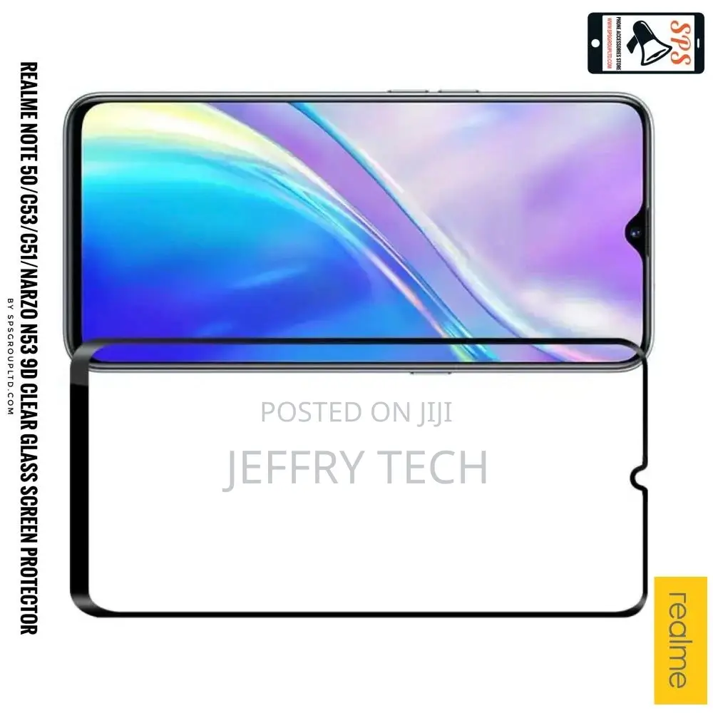 Realme Note 50/C53/C51/Narzo N53 9D Clear Glass Screen Prote