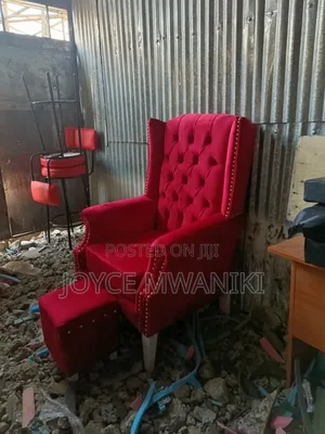 King Chair or Pedicure Seat, Hot Red