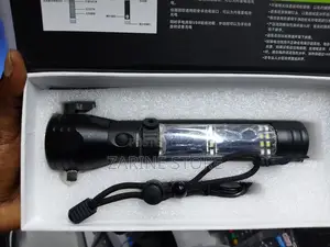 Metallic Alarm Torch With Solar Hammer Cutter