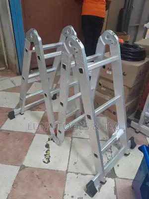 Portable Multipurpose Aluminium Ladder,12ft 150kg Max Weight