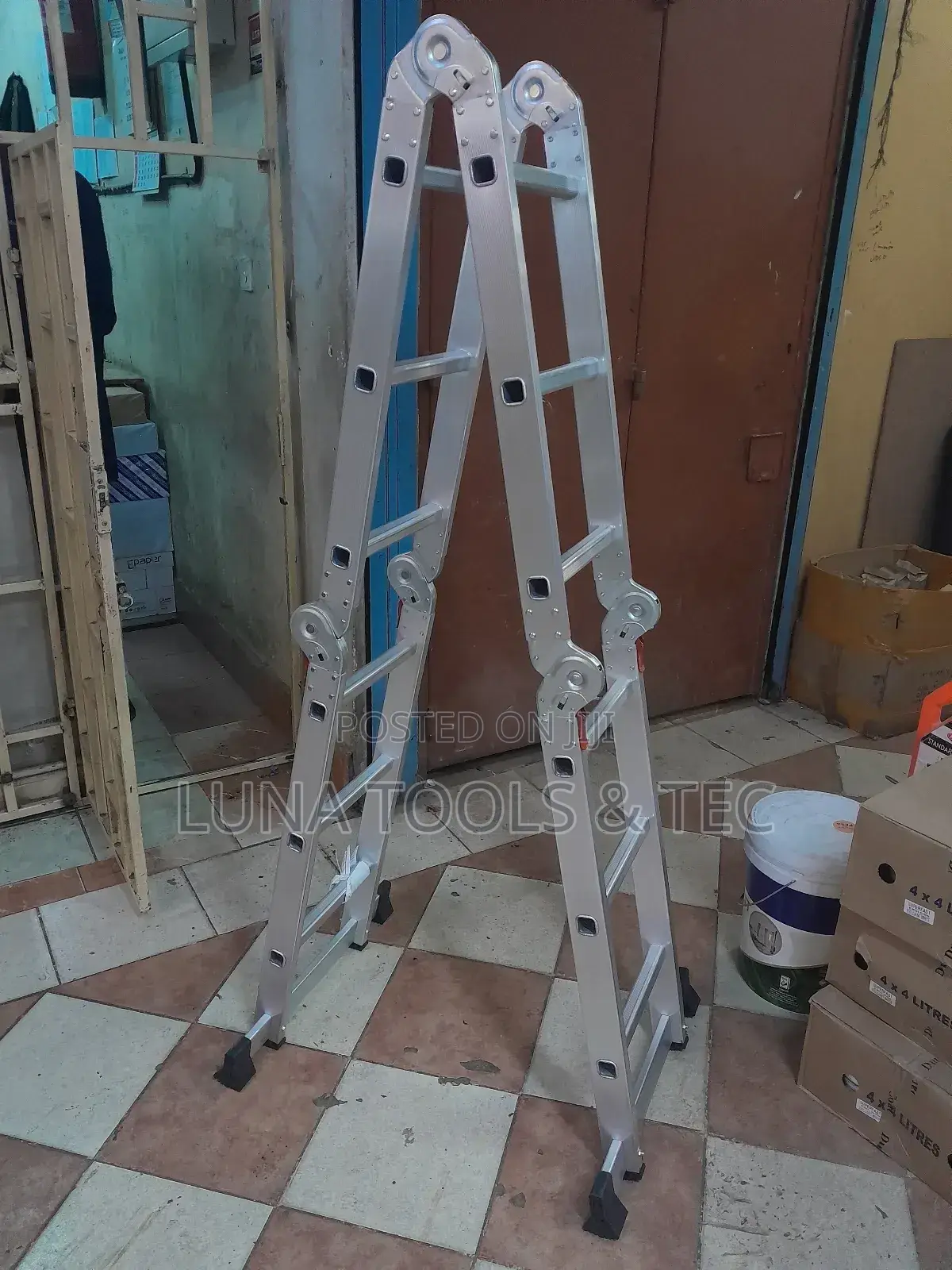 Aluminium Multi-Purpose Ladder,Max,150kgs,12ft.