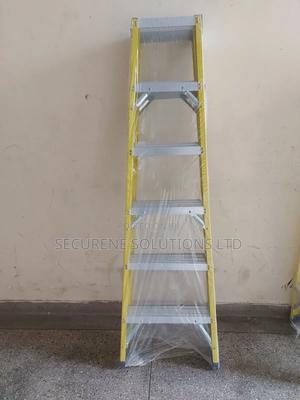 6ft/6steps/2meters Fibreglass Double Sided a Type Ladder - thumbnail 2