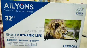 Ailyons 32" FHD Frameless Digital Led Tv Inbuilt Decoder