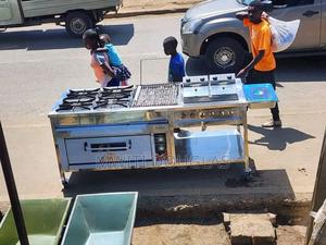 Four Burner Gas Cooker Combined Unit - thumbnail 2