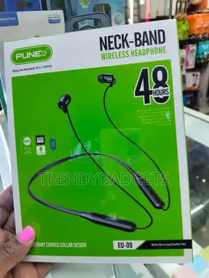 Bluetooth Punex Wireless Neckband With High Capacity Battery