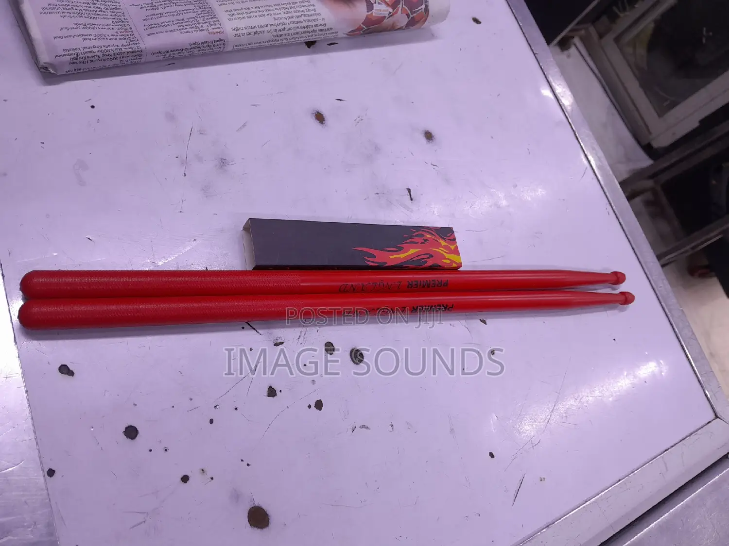 Drumsticks Plastic- Red Premier England