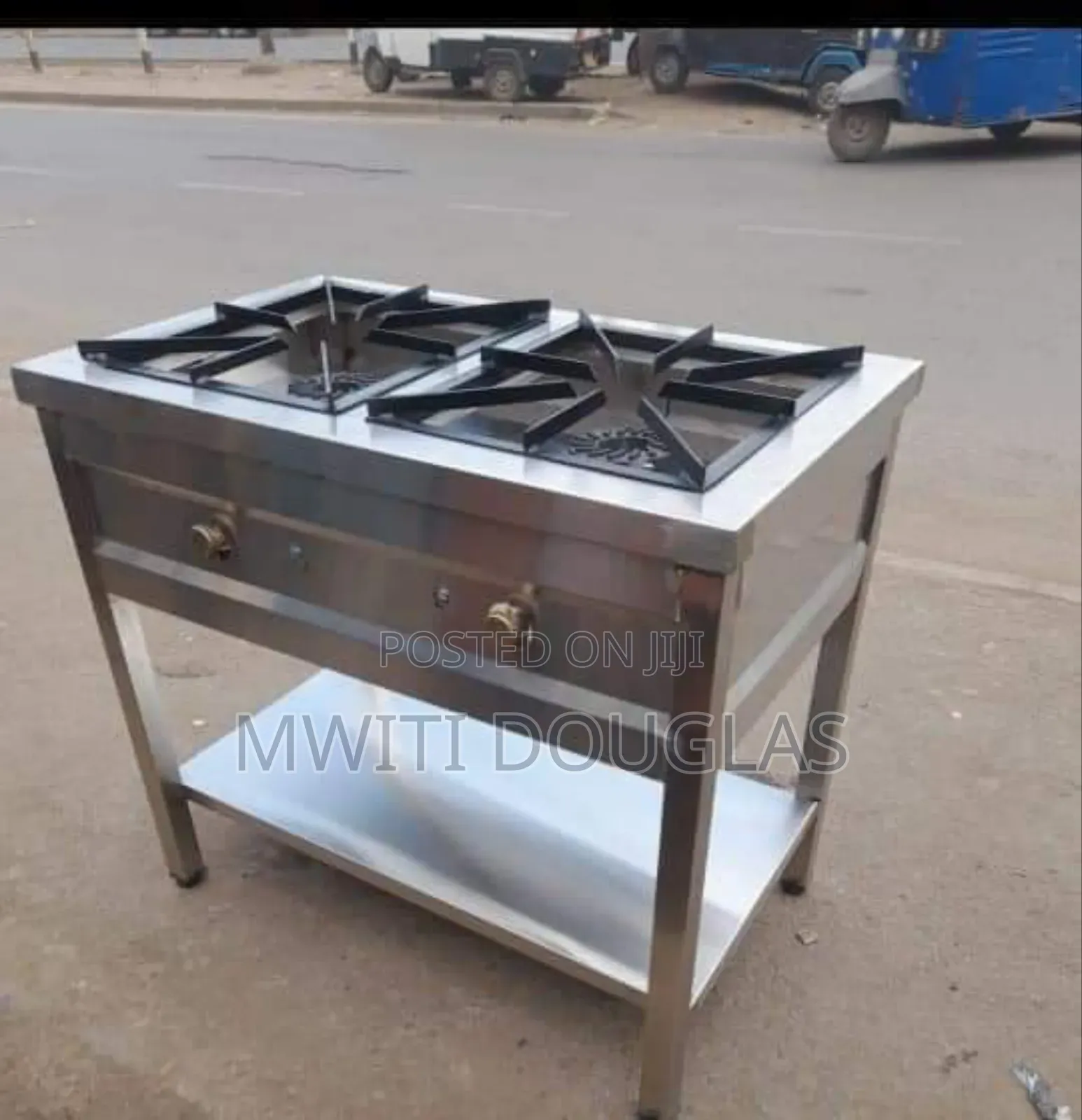 Portable Stainless Steel Two Burner Gas Cooker