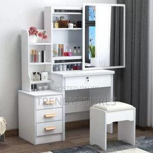 White Dressing Table With Sliding Door - thumbnail 2
