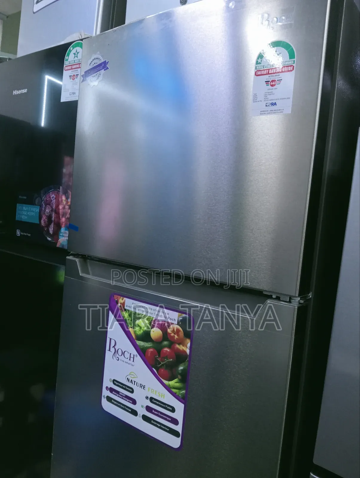 Roch Double Door Refrigerator 435 Litres - RFR-435-Dt-I