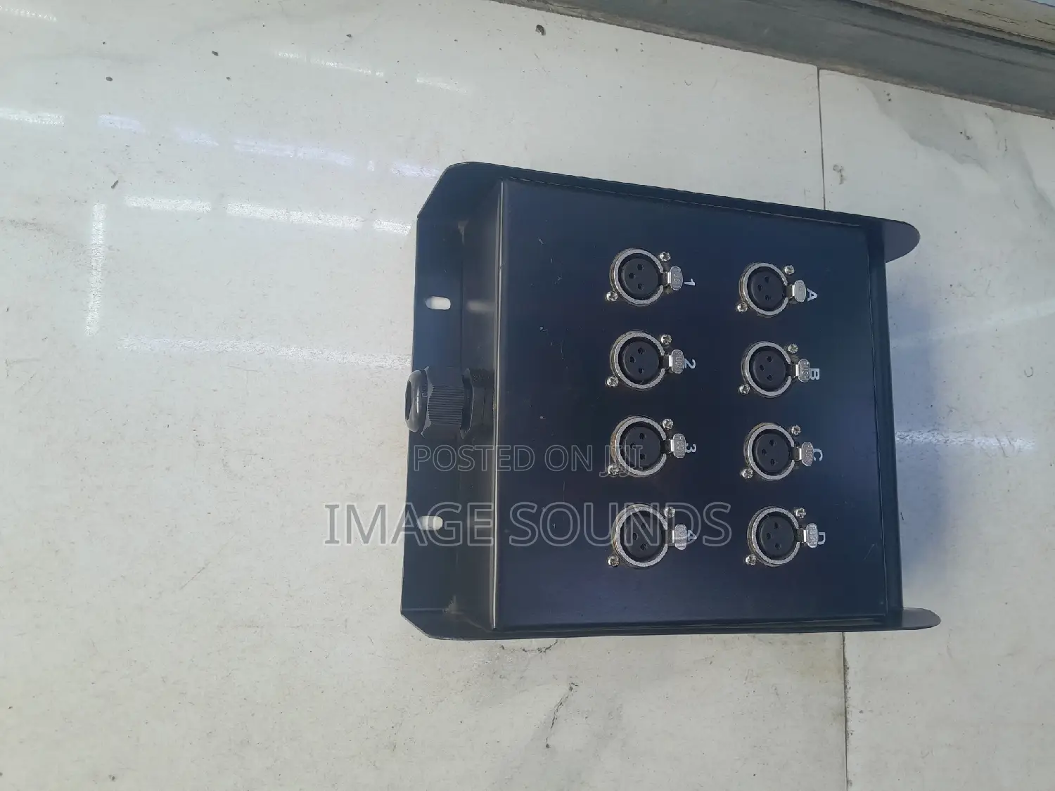 Plate 8channel for Snake Cables (Black)