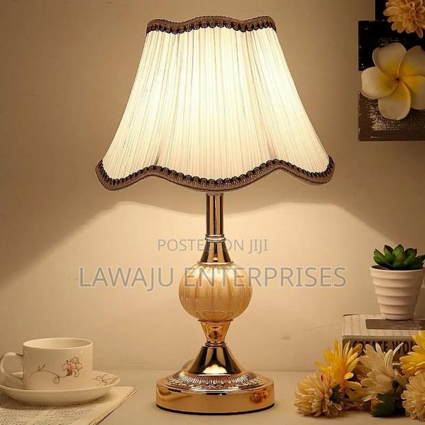 Chrome Plated Glass Bedside Lamp - main view