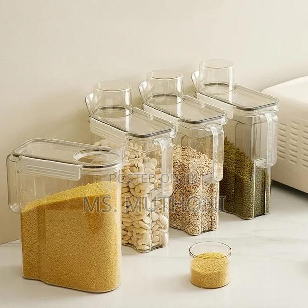 Acrylic Airtight Storage Container With Measuring Cup - thumbnail 6