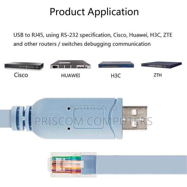 USB to RJ45 Serial Port Connection Cable Router Switch - thumbnail 2