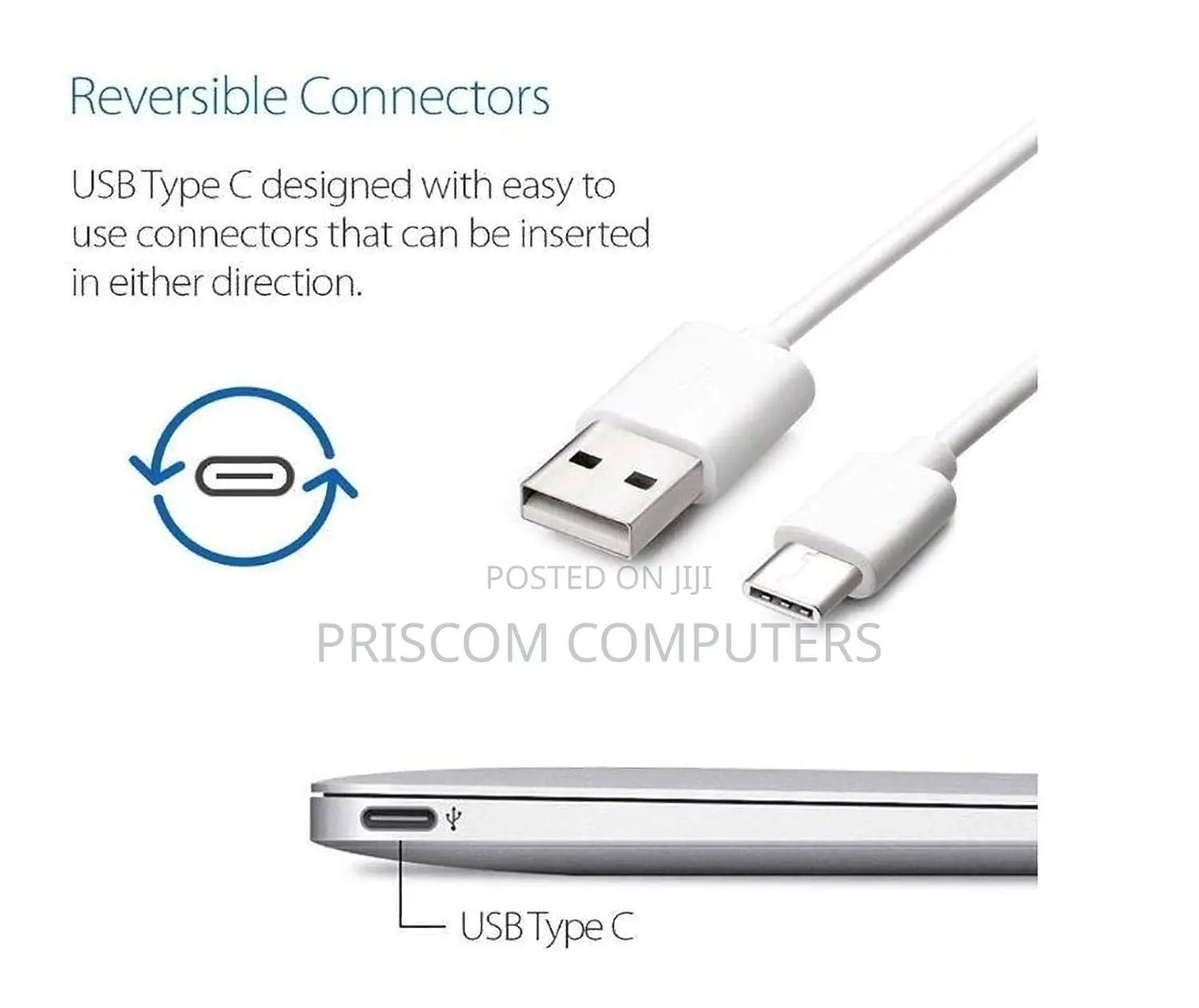 USB to TYPE-C 1M Data Cable White