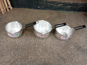 4pc Aluminium Sufuria Heavy/Sufuria With Pouring Nozzle