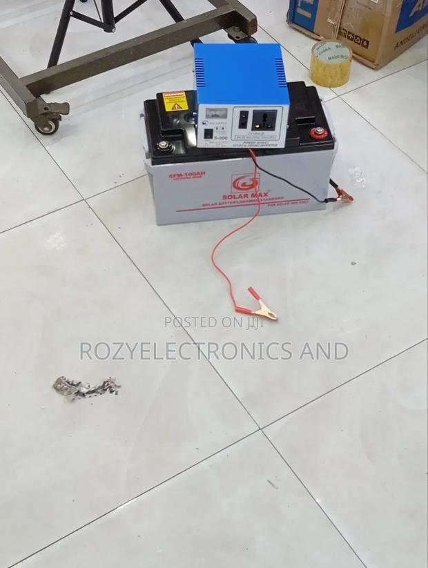 Solar Max Battery 100ah and Solar Max Inverter 230 Ah - main view