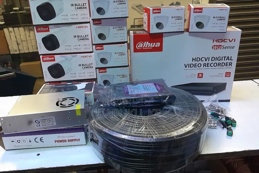 8 Cameras Dahua Complete Set With 8 Cameras 1080p