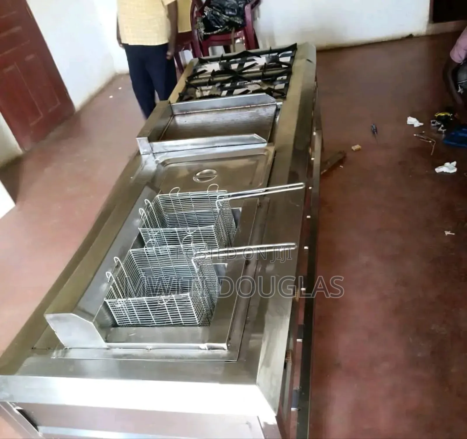 Four Burner Combined Unit Gas Cooker
