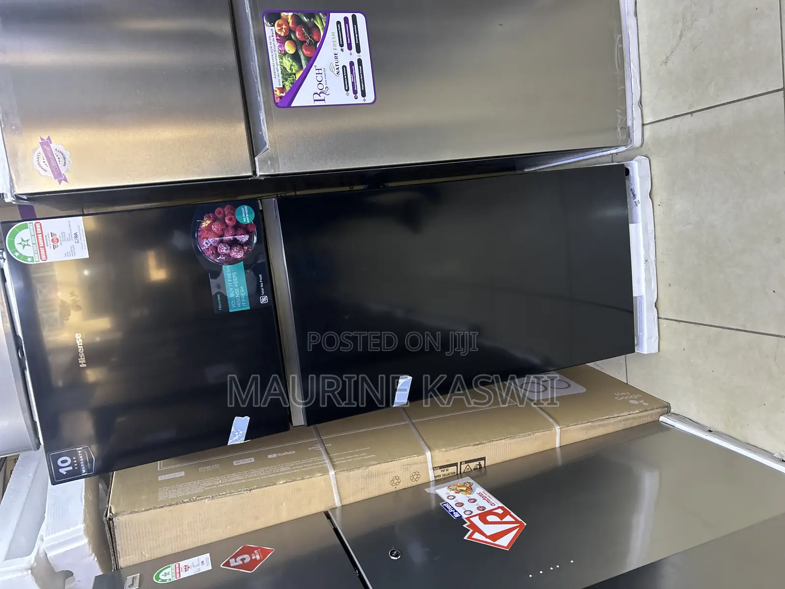 Hisense 320 Liters Ref320dr Frost Free Fridge,(Black)