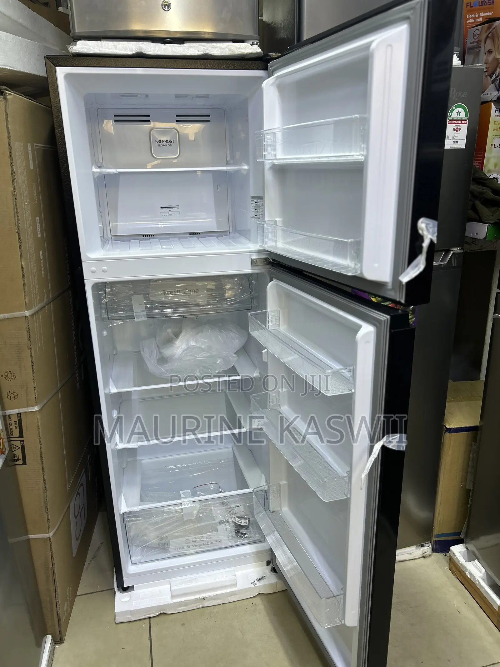 Hisense 320 Liters Ref320dr Frost Free Fridge,(Black)