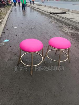 Pedicure Stools, Pink and Gold - thumbnail 2