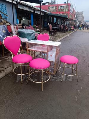 Manicure Set and 2 Pedicure Stools, Pink - thumbnail 2