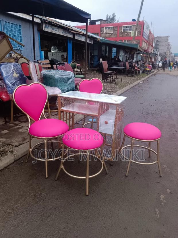 Manicure Set and 2 Pedicure Stools, Pink - thumbnail 4