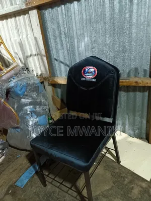 Church Chair, Black Velvet With Logo 