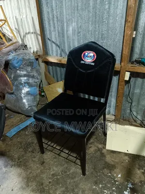 Church Chair, Black Velvet With Logo 