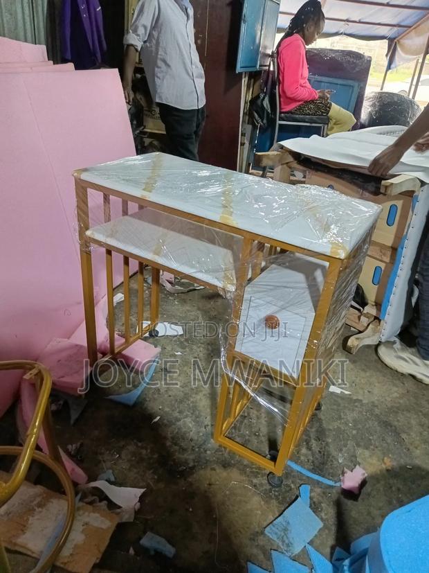 Manicure Marble Table, With 1 Drawer. - thumbnail 3