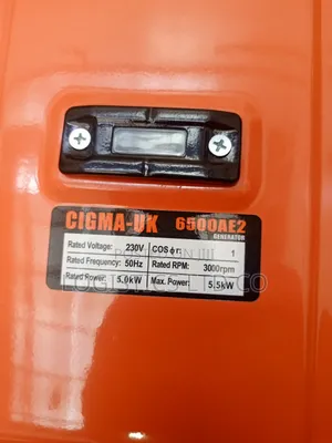 Cigma UK 5.5kw ~ 6500AE2 Single Phase Petrol Generator