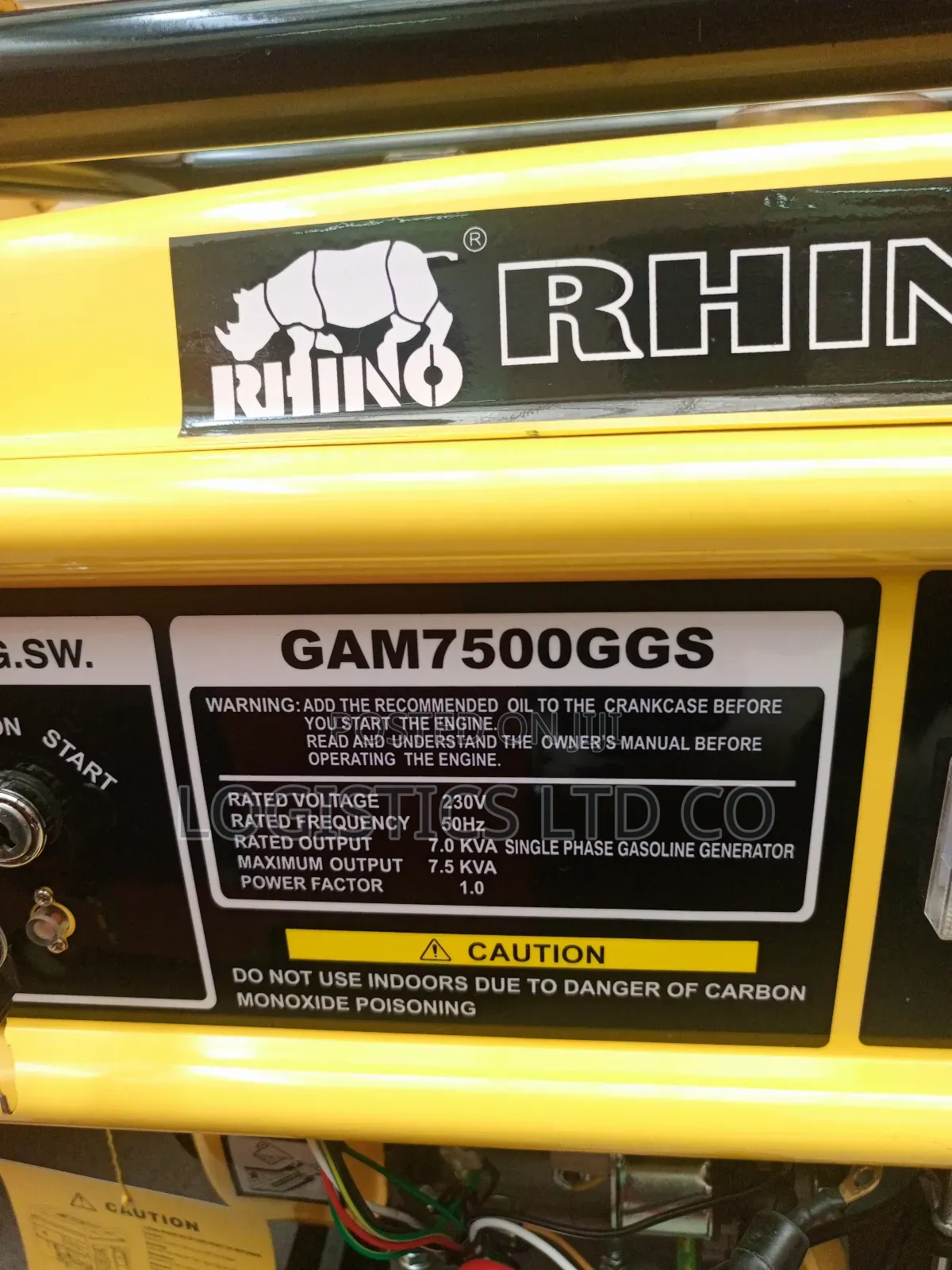 Rhino 7.5kva Gam7500ggs Gasoline Generator