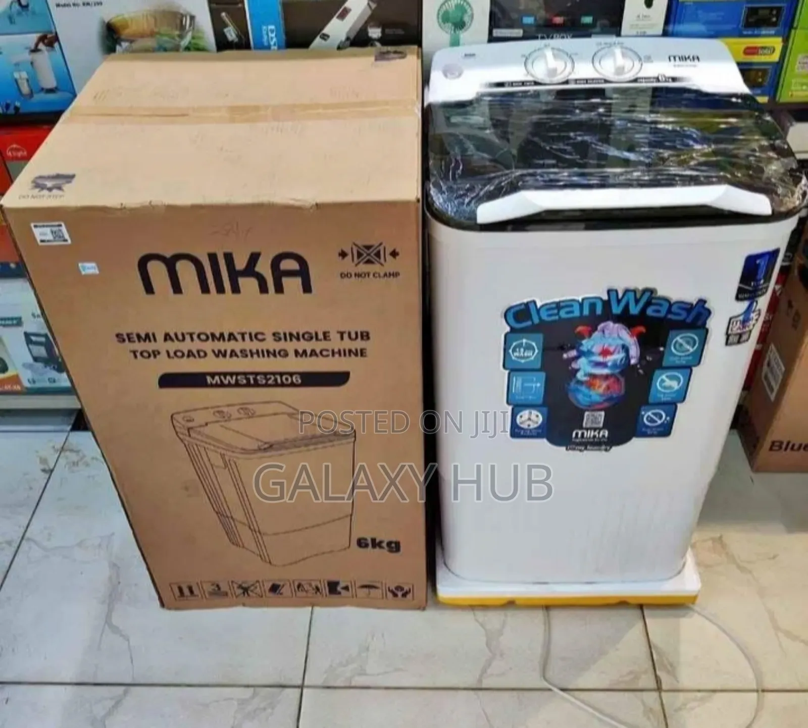 Mika Mwsts2106 6kg Single Tub Top Load Washing Machine