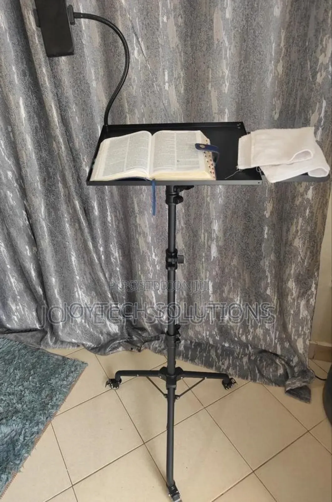 Portable Pulpit Stands With Live Streaming Online Holder