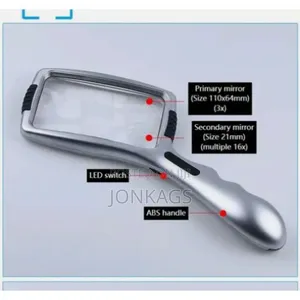 Rectangle Magnifier With 10 LED and Touch Sensitive Switch