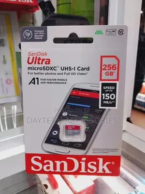 256gb Sandisk Ultra Micro Sd Uhs-I Memory Card A1 Class 10