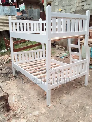 White Hardwood Decker Bed