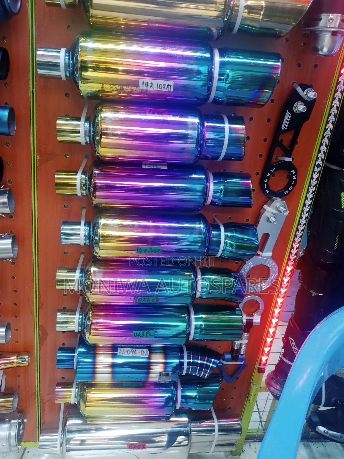 Rainbow Coloured Exhaust Muffler/Exhaust Tip