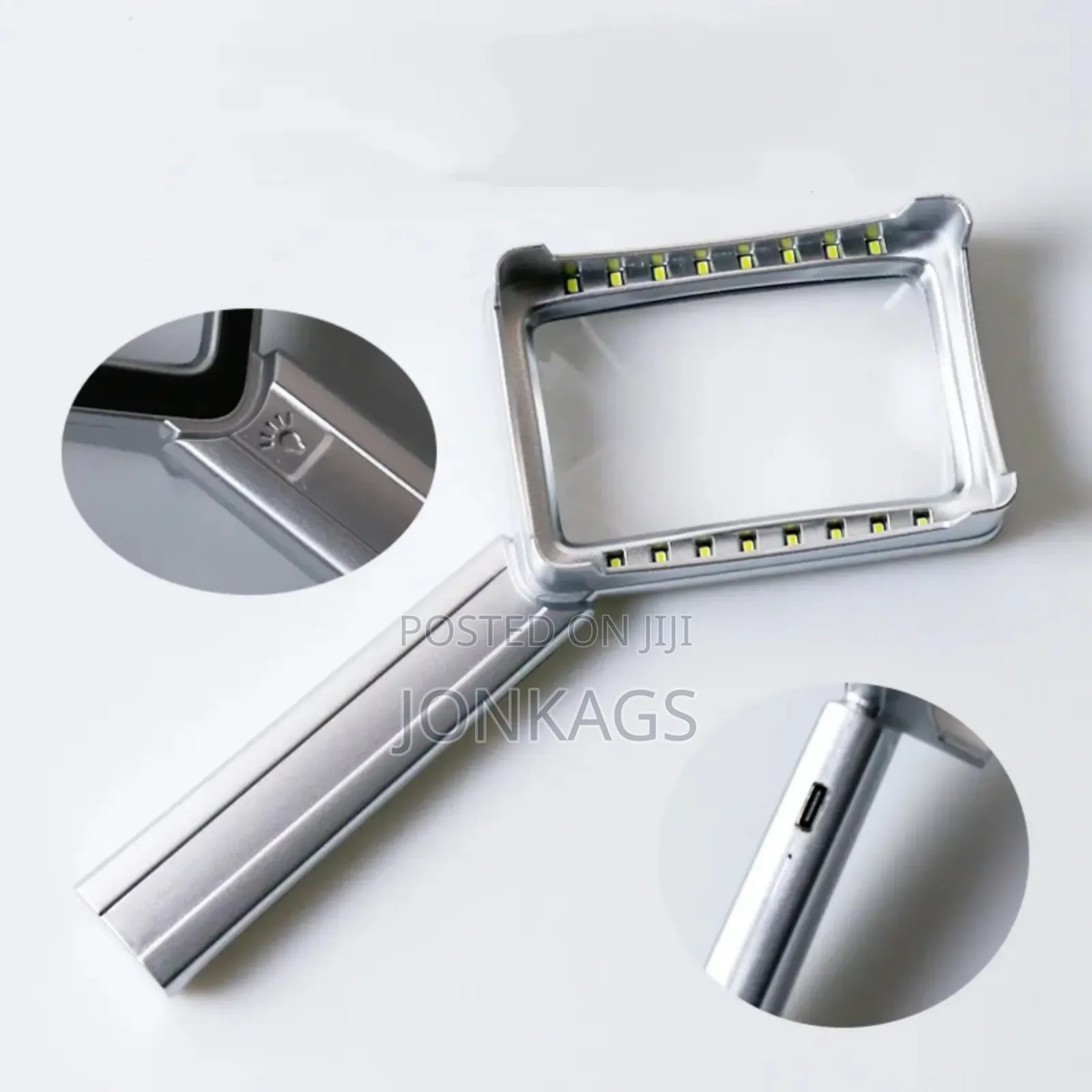 Rechargeable Magnifier 16 LED Light Touch Sensitive Switch